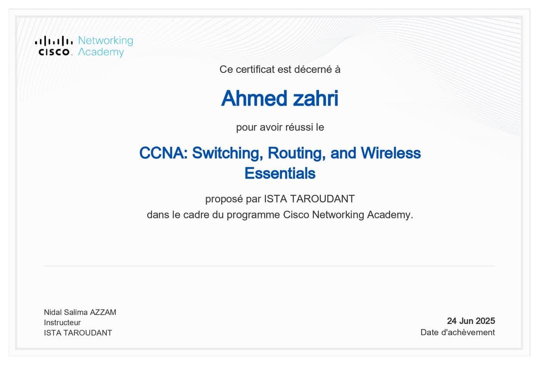 CCNA: Switching, Routing, and Wireless Essentials
